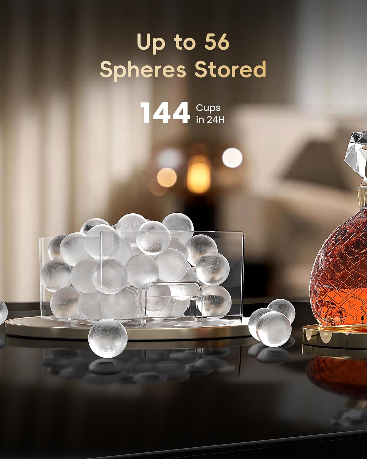 ⭐️ Fast & Easy Clear Ice Ball Maker: Perfect Whiskey Ice in Just 40 Minutes