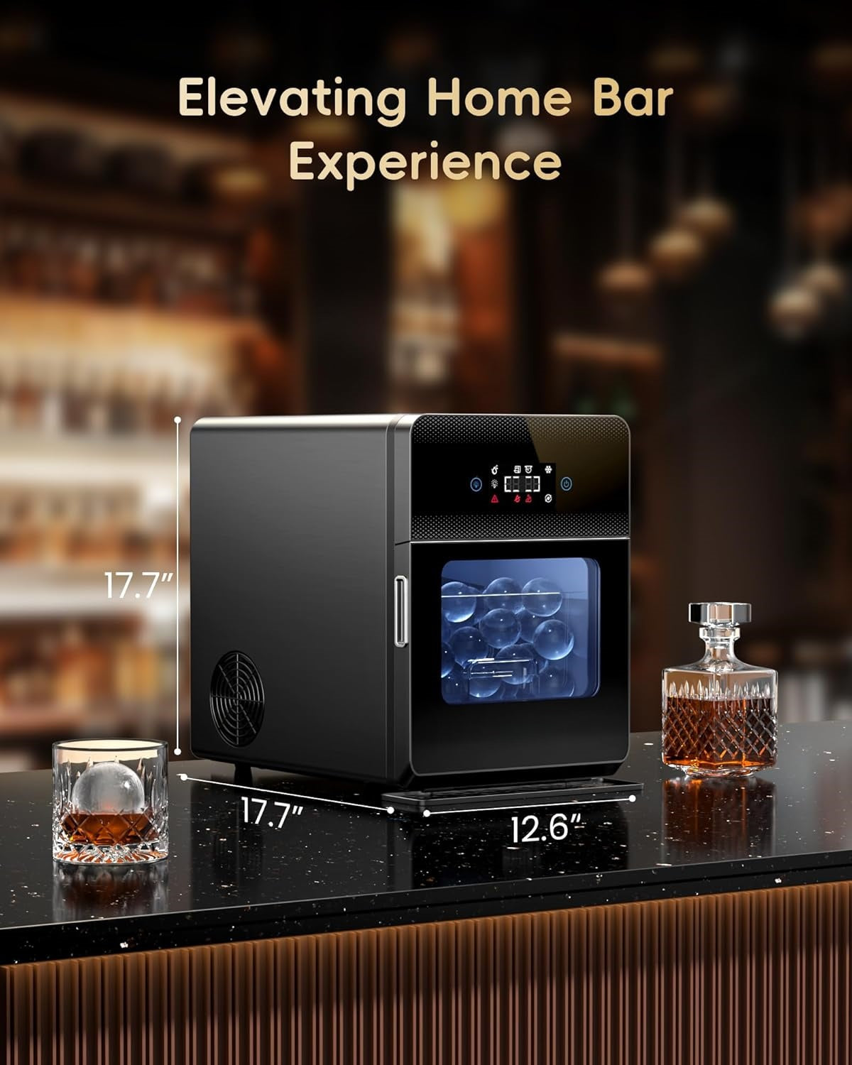⭐️ Fast & Easy Clear Ice Ball Maker: Perfect Whiskey Ice in Just 40 Minutes