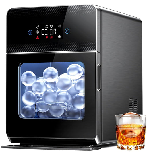 ⭐️ Fast & Easy Clear Ice Ball Maker: Perfect Whiskey Ice in Just 40 Minutes